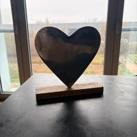 Cuore Metallico e legno  + Cornice Multi-Foto