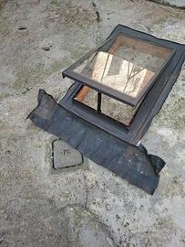 LUCERNARIO CONFORT 50X70 ALLUMINIO VETRO CAMERA