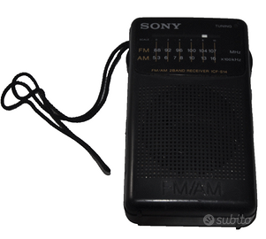 RADIO PORTATILE SONY ICF-S14" VINTAGE FUNZIONANTE