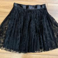 Gonna nera in pizzo Benetton nuova da donna