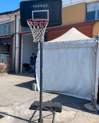 Canestro da basket autoportante regolabile