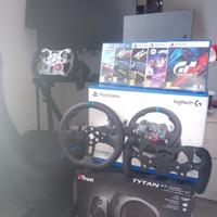 Postazione, simulatore auto PS4 monitor da gaming