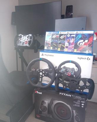 Postazione, simulatore auto PS4 monitor da gaming