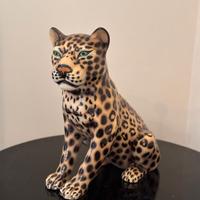 Giaguaro in ceramica di Bassano Favaro Cecchetto