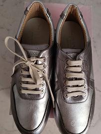 Scarpe stringate Flexx in vera pelle laminata