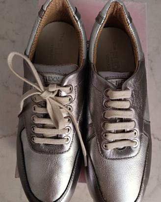 Scarpe stringate Flexx in vera pelle laminata