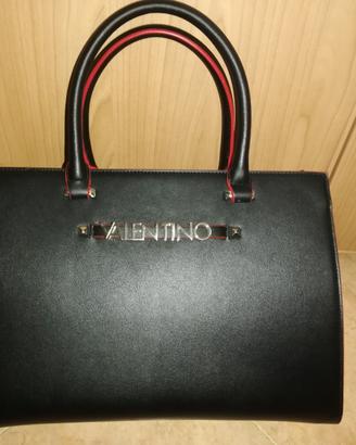 Borsa Mario Valentino nera rossa a spalla