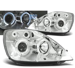 FARI PER FORD FIESTA MK6 02-05 OCCHI ANGEL CROMATI