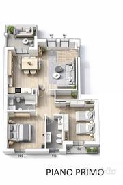 Appartamento di 136 m² con 3 locali e box auto dop