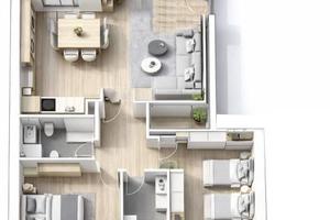 Appartamento di 136 m² con 3 locali e box auto dop