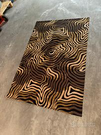 Tappeto leopardato zebrato