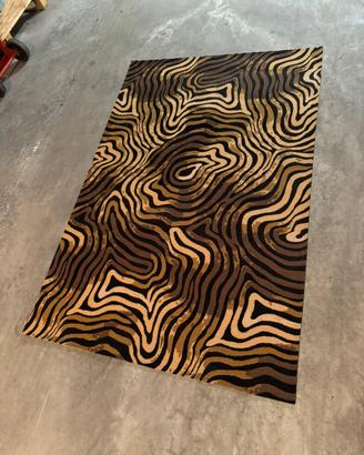 Tappeto leopardato zebrato