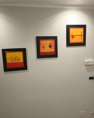 Trittico Thierry Ona 40x40 - Quadri Moderni su Tav