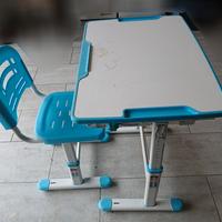 Scrivania per Bambini con Sedia, Set Banco Scuola