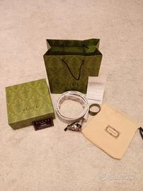 Cintura Gucci – Marrone/Beige con Fibbia GG