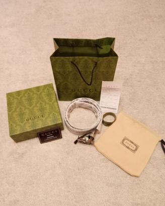 Cintura Gucci – Marrone/Beige con Fibbia GG
