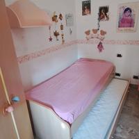 letto singolo con secondo  letto estraibile