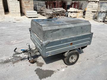 Carrello coperto da rimorchio - Incluso gancio