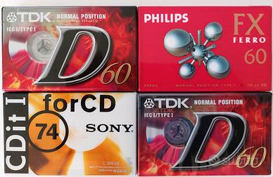 Cassette audio MC TDK SONY PHILIPS