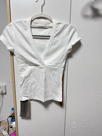 Top bianco da donna