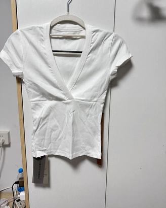 Top bianco da donna
