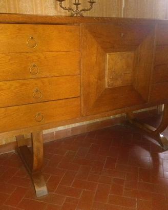 Credenza vintage con mobile bar,  e cassetti