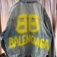 Giubbotto denim balenciaga over