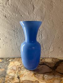 Vaso Blu/viola In Vetro.