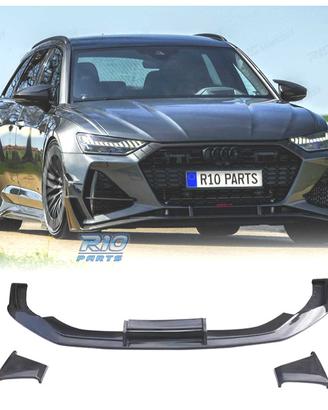 SPOILER LIP AUDI A6 19-24 LOOK RS6 ABT NERO LUCIDO