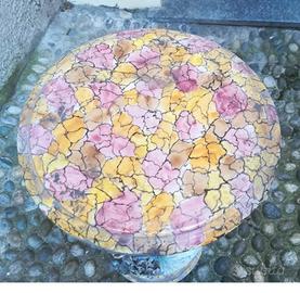 tavolino a colonna in porcellana