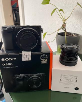 Sony Alpha 6400A +kit 16-50 OSS II, TTArtisan 25mm
