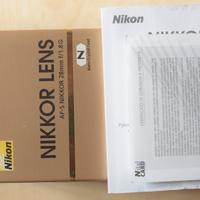 Obiettivo nikon 28 1.8 af-s autofocus