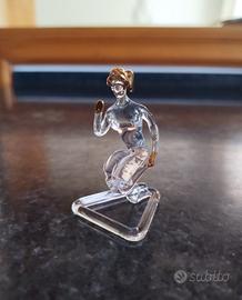 Statuina soprammobile in vetro vintage 
