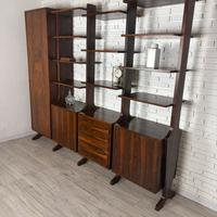 Parete attrezzata in palissandro anni '60