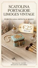 Scatolina Portagioie Limoges Vintage - Porcellana 