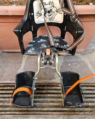 seggiolino bimbo da bicicletta montaggio anteriore