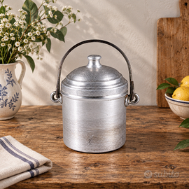 Gavetta vintage alluminio puro anni '50 Italia