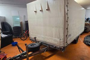 Rimorchio CRESCI PA15C centinato e basculante