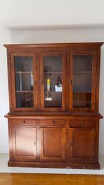 Vetrina credenza in legno