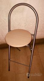 Sgabello da bar pieghevole