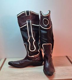 walk in the park stivali vintage in cuoio ta