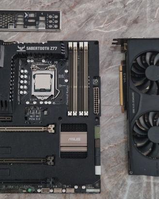 ASUS Z77 Sabertooth con CPU + Nvidia GTX 980