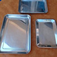 33 vassoi da vetrina inox  per pasticcerie 