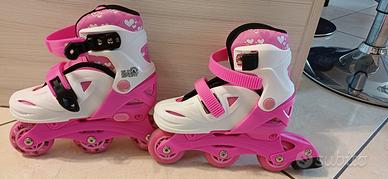 Pattini in linea per bambina, n.26-30