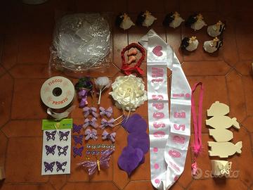 Bomboniere cuscino porta fedi fiore peonia Scatoli