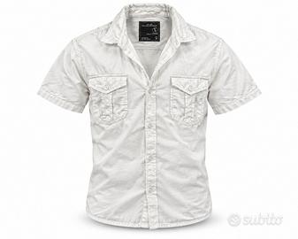 Camicia Manica Corta Calliope Bianca Uomo con Dopp