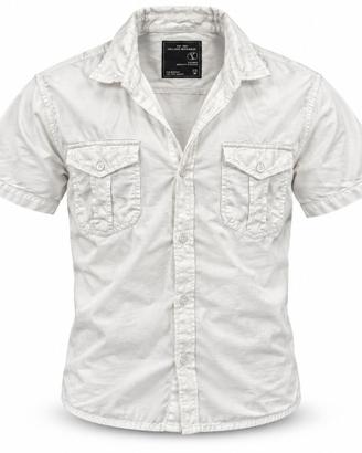 Camicia Manica Corta Calliope Bianca Uomo con Dopp