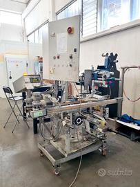 due etichettatrici sopra/sotto industriali usate