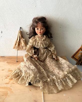 Bambola Vintage anni 70/80 in plastica dura con ab