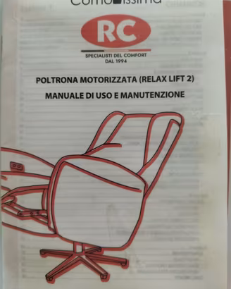 Nuova Poltrona motorizzata RC - doppio motore